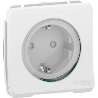 Schneider Electric Mureva Styl Бел Розетка с/з и шторками винтовые клеммы, IP55 MUR39135 фото