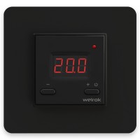 Welrok st bk Терморегулятор цифровой с индикацией температуры 16 А, 
3000 ВА,
5…40  °С 4660251140564 фото