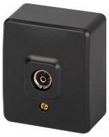 Розетка ЭРА Эксперт 11-3201-05 TV одиночная, IP20, ОУ, антрацит Б0063024 фото
