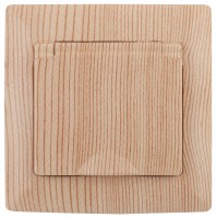 Intro 4-203-11 Розетка 2P+E Schuko с крышкой, 16А-250В, СУ, Solo, сосна (10/100/2000) Б0053665 фото