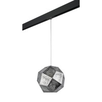 PRO724114 Светильник д/1-фазн трека FERMO 1х40W E27 ХРОМ/ЧЕРНЫЙ (724114+595007) PRO724114 фото