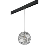PRO724214 Светильник д/1-фазн трека FERMO 1х40W E27 ХРОМ/ЧЕРНЫЙ (724214+595007) PRO724214 фото