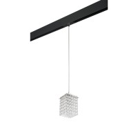 PRO795414 Светильник д/1-фазн трека CRISTALLO 1х40W G9 ХРОМ/ЧЕРНЫЙ (795414+595007) PRO795414 фото