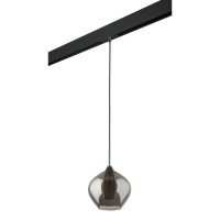 PRO803047 Светильник д/1-фазн трека PENTOLA 1х25W G9 ХРОМ/ДЫМЧАТЫЙ/ЧЕРНЫЙ (803047+595007) PRO803047 фото
