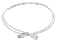 IEK GREEN ITK Коммутационный шнур кат.5E UTP LSZH 1,5м slim язычок белый PC08-C5EUL-1M5-SL-WT фото