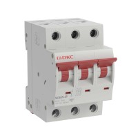 DKC YON pro Автоматический выключатель модульный MD63N 3P 6A C 6kA MD63N-3PC6 фото