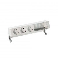 Simon 400 Белый Настольный розеточный блок, 3x2P+E, 2 пустых модуля 42503000-130 фото