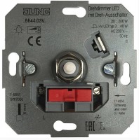 Jung Механизм светорегулятора (диммера) 20-200 Вт/ВА, для LED 3-40 Вт 5544.03VEINS фото