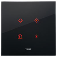 Vimar Накладка EIKON EVO для 2 модулей, черный бриллиант 21662.76 фото
