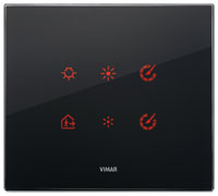 Vimar Накладка EIKON EVO для 3 модулей, черный бриллиант 21663.76 фото