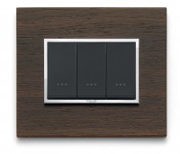 Vimar Накладка Eikon Evo на 3 модуля, венге 21653.33 фото