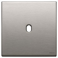 Vimar Накладка Vintage, 2 модуля на 1 выключатель, металл  никель матовый 22672.1.11 фото