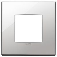 Vimar Накладка на 2 модуля, никель 22642.81 фото