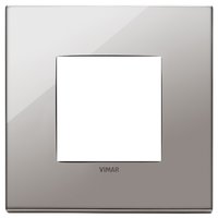 Vimar Накладка на 2 модуля, черный хром 22642.83 фото