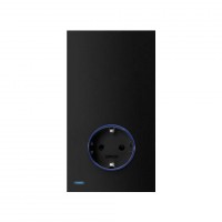 Simon 100 Черный матовый Hub Pro iO с розеткой Schuko 2Р+Е 16А 250В~ 10034108-238 фото