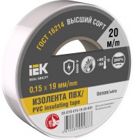 IEK Изолента 0,15х15мм белая 20м EX-IZ10-C15-15-20-K01 фото
