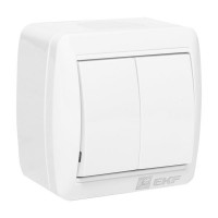 EKF PROxima Владивосток Выключатель 2-кл. 10А IP54 сер. EQR16-023-30-54 фото