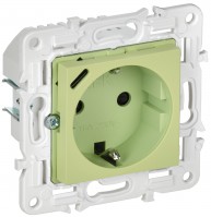 IEK SKANDY Мятный Розетка с/з с защитными шторками 16А с USB C 18Вт SK-R17G SK-R14-16-U14-018-K06 фото