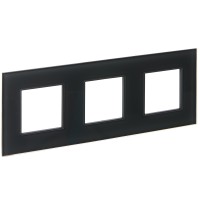 IEK SKANDY Стекло Графит Рамка 3-ая SK-F23G SK-M32-G-K53 фото