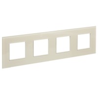 IEK SKANDY Стекло Бежевый Рамка 4-ая SK-F24B SK-M42-G-K10 фото