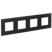 IEK SKANDY Стекло Графит Рамка 4-ая SK-F24G SK-M42-G-K53 фото