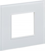 IEK SKANDY Стекло Арктический белый Рамка 1-ая SK-F21W SK-M12-G-K01 фото