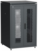 IEK LINEA N ITK 24U 800х800мм распашная перфорированная дверь, задняя перфорированная черный LN05-24U88-2PP фото