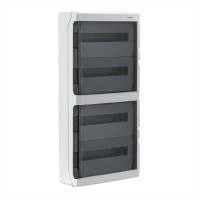 DKC Щиток настенный с дверцей 72 мод.,IP65, серый, с клеммным блоком 63А RB72W6TGD фото