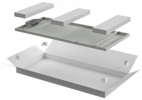 IEK ITK LINEA N Панель задняя 600мм шкафа 38U сер. LN35-38U6X-ZM фото