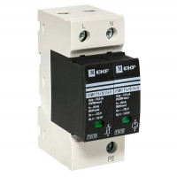 EKF Устройство защиты от импульсных перенапряжений Т1+Т2; Iimp-12,5kA; In-20kA; Uc-275В; 1+1 OV12-11-505 фото