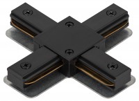 ЭРА Коннектор TR-1PA-СX-BK X-образный для однофазного шинопровода черный Б0054470 фото