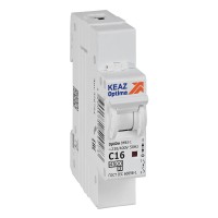 КЭАЗ OptiDin BM63 Автоматический выключатель 1P 16А C 4,5кА AC (BM63-1C16-4,5-УХЛ3) 326794 фото
