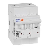 КЭАЗ OptiDin BM63 Автоматический выключатель 3P 25А C 4,5кА AC (BM63-3C25-4,5-УХЛ3) 326814 фото