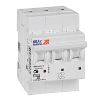 КЭАЗ OptiDin BM63 Автоматический выключатель 3P 6А C 4,5кА AC (BM63-3C6-4,5-УХЛ3) 326810 фото
