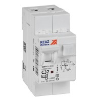 КЭАЗ АВДТ с защитой от сверхтоков OptiDin D63-22C32-AC-У3 (2P, C32, 30mA, 4,5кА) 328101 фото