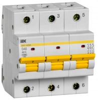 IEK Выкл. авт. ВА47-100МА без тепл. расцеп. 3P 40А 10кА D MVA43-3-040-D фото