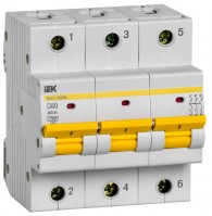 IEK Выкл. авт. ВА47-100МА без тепл. расцеп. 3P 80А 10кА D MVA43-3-080-D фото