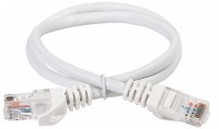IEK Шнур коммутационный кат. 5Е UTP 1м белый PC08-C5EU-1M-G фото