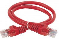 IEK Шнур коммутационный кат. 5Е UTP 10м красный PC04-C5EU-10M-G фото