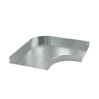 DKC Угол CPO 90 горизонтальный 90° 200х35, в комплекте с крепежными элементами и соединительными пластинами, необходимыми для монтажа,цинк-ламельный SDS3520KZL фото