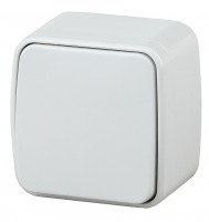 Intro Выключатель Polo 3-101-01 одноклавишный 10A-250В, IP20, ОУ, белый Б0053525 фото