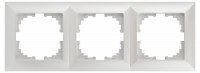 Intro Рамка для розеток и выключателей Solo 4-503-06 на 3 поста, СУ, перламутр Б0053996 фото