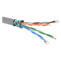 DKC Кабель витая пара кат. 5E экранированный F/UTP, 4 пары, нг(А)-LS, цвет внешней оболочки серый, катушка 305 м RN5EFUK02GY фото