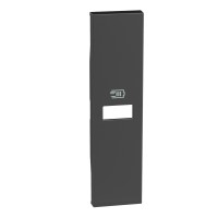 BTicino Living now чёрный лицевая панель для зарядных устройств USB 1 мод, горизонт.отверстие BT-KG11C фото
