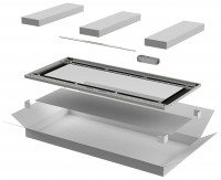 IEK LINEA N ITK Дверь стеклянная для шкафа LINEA N 42U 800мм серая LN35-42U8X-DR фото
