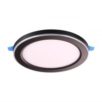 Novotech 359015 SPOT NT23 черный Светильник встраиваемый светодиодный (три сценария работы) IP20 LED 4000К 12W+4W 100-265V 1120Лм SPAN 359015 фото