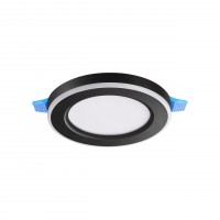 Novotech 359019 SPOT NT23 черный Светильник встраиваемый светодиодный (три сценария работы) IP20 LED 3000К 6W+3W 100-265V 630Лм SPAN 359019 фото