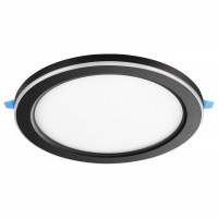 Novotech 359023 SPOT NT23 черный Светильник встраиваемый светодиодный (три сценария работы) IP20 LED 3000К 18W+6W 100-265V 1680Лм SPAN 359023 фото