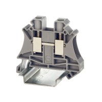 DKC Nuputuk Клемма проходная, винтовой зажим, 2 точки подключения, 10 кв.мм, серая TUR-10 фото