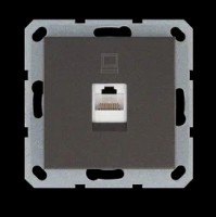 Jasmart Интернет-розетка RJ45 с накладкой, цвет Мокко G6105Z фото